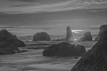 Bandon Beach Oregon at Sunset